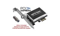 2-in-1 Digital Analog TV DVR PCI Express Add-On Card for Desktop PC