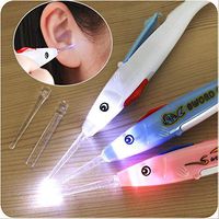 AKDSteel Kids Cartoon Luminous Ear Wax Cleaner Flashlight Ear-Pick Earwax Remover Cleaning Ear Care Tool -for Toys