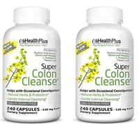 Health Plus Super Colon Cleanse: 10-Day Cleanse -Detox  12 Cleanses, 480 Capsules