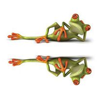 Batteraw Car Sticker,3D Cute Peep Frog Self-Adhesive Waterproof Car Funny Car Decals,9.8 x 5.9 x 1.2inch,1PC