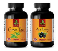 antioxidant and Immunity - Green Tea Extract – ACAI Berry Extract - Green Tea Extract Capsules - 2 Bottles (60 Capsules + 60 Capsules)
