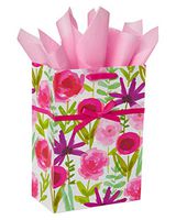 American Greetings Medium Gift Bag with Tissue Paper, Floral (1 Bag, 6-Sheets)