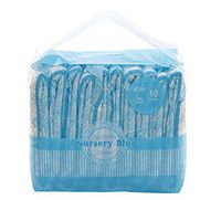 LittleForBig Printed Adult Brief Diapers Adult Baby Diaper Lover ABDL 10 Pieces - Nursery Blue(Large)