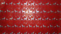 Trim A Home Festive Christmas Wrapping Paper 6.66 YD x 2.5 FT. 50 SQ FT. 1 Roll Red Paper with Silver Reindeer & Snow Flakes Wrapping Paper