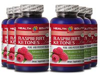 Raspberry Ketones Capsules - Raspberry Ketones Lean 1200MG - Loss of Body Fat (6 Bottles)