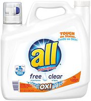 All Free Clear Oxi Liquid Detergent, 141 Ounce