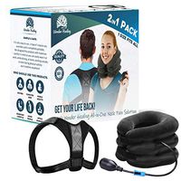 Posture Corrector and Neck Traction, Helps for Neck and Pack Pain and for Better Posture, by Wonder healing