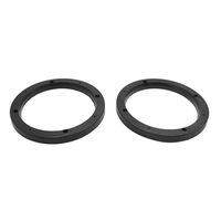 uxcell 2pcs Universal Black Plastic 7" Car Audio Speaker Mounting Spacer Rings Bracket