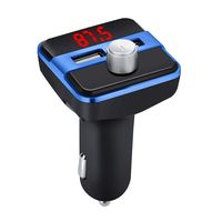 Bluetooth FM Transmitter for Car, Sandistore Bluetooth Car Adapter, Wireless Radio Adapter USB Charger Mp3 Player with Dual USB Charging Ports,Support Micro SD Card/USB Flash Drive (Blue)