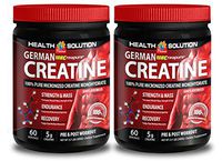 Creatine monohydrate - CREAPURE MONOHYDRATE German CREATINE 300 Grams 60 Servings - Performance Booster (2 Bottles)