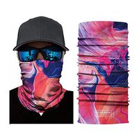 N-A IehauROR Seamless Kerchief Bandanas for Dust, Outdoors, Festivals, Sports Summer Neck Gaiter Scarf Breathable Bandana (Ink Pink)