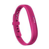 RedTaro Compatible with Fitbit Flex 2 Band, Replacement for Fitbit Flex 2 Accessories Silicon Wristbands w/Fastener Clasp Fitness Strap for Original Fitbit Flex 2, No Tracker (hot Pink, L)