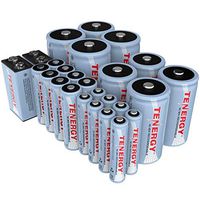Tenergy High Capacity NiMH Rechargeable 26-Cell Battery Package: 8AA/8AAA/4C/4D/2 9V