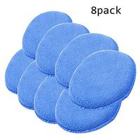 Pro-WXJJ Microfiber Wax Applicator-Sponge Wrapped in Microfiber Cloths,Blue (Pack of 8)