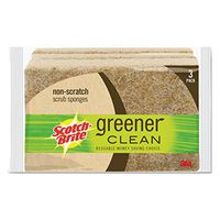 Scotch-Brite - Greener Clean Non-Scratch Scrub Sponge, 4 1/2 x 2 4/5, 3/Pack 97033 (DMi PK by Scotch-Brite