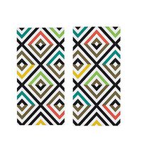 Havana Bold Geo Disposable Paper Guest Hand Towels Buffet Dinner Napkins, 3 Ply 8 x 4 inches 2-Packs of 16 (32 Total) (Havana Geo)