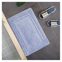 GHHZZQ Bathtub Mat Non-Slip Absorbent Superfine Fiber Bathroom Rugs Foot Pad Machine Washable, 11 Colors, 2 cm Thick, 4 Sizes (Color : A-Gray, Size : 50x78cm)