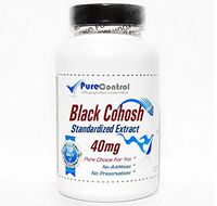 Black Cohosh Standardized Extract 40mg // 100 Capsules // Pure // by PureControl Supplements