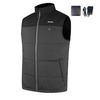 Smarkey Cordless Heated Jacket Vest Electric Heating Men's Thermal Clothing with 1pcs 5200mah Battery and Charger (XL)