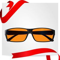 Swanwick Blue Light Blocking Glasses - Wear Over your Readers - Prescription Spectacles for Better Sleep Eye Strain Relief (Black) Regular