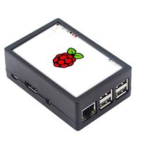 Guhui Black Case for Raspberry pi 3 Model B/B+ and 3.5 inch Display