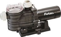 Flotec AT251501 In-Ground Pool Pump, 1-1/2 HP, Corrosion Resistant Thermoplastic, Large Capacity Trap With See-Through Lid, 112GPM, 32PSI, 2-In Suction/Discharge Pipe, Adjustable 115V or 230V