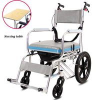 Multifunctional wheelchair safety portable trolley for the elderly Disabled care wheelchair foldable trolley suitable for disabled and walking people sitting 55cm wide and bear 200kg lightweight prope