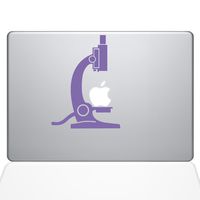 The Decal Guru 1650-MAC-13X-LAV Science Microscope Decal Vinyl Sticker, Lavender, 13" MacBook Pro (2016 & Newer)