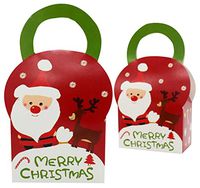 12-Pack Cardboard Christmas Treat Boxes for Gift Wrapping from Zaptex (Santa Claus)