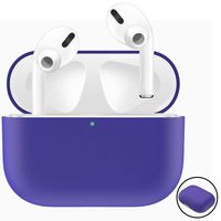 UPOLS Compatible with Apple AirPods Pro Case Cover, 2019 Release Airpod Case Protective, Bounce Carrying Case Protection AirPods Pro Charging Case Soft Slim Silicone Skin (Dark Purple)