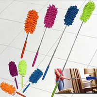 JPONLINE Creative Stretch Extend Microfiber Dust Shan Adjustable Feather Duster Household Dusting Brush Cars Cleaning Kitchen Accessories