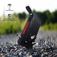 UIUIUS Wireless Pocket Speaker with Bluetooth 4.1 Waterproof IPX7 and 12H Playtime Mini Stereo Sound System for Outdoor,iPhone Speaker with Mic Great for Shower Beach Home - SmartOmi Ant (Red)