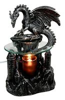 Ebros Smaug Castle Guardian Dragon Electric Oil Burner Tart Warmer Aroma Scent Statue 9.5" Tall Figurine Dungeons and Dragons Decorative Decor for Aromatherapy Accessory Halloween Prop