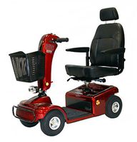 Shoprider - Sunrunner 4 - Mid-Size Scooter - 4-Wheel - Burgundy