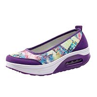 Neartime Women Sport Shoes, Air Cushion Net Surface Shoes Shallow Shoes Slip Round Toe Outdoor Basic Sneakers