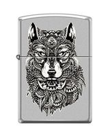 Zippo Custom Lighter Design Ethnic Totem Native American Indian Wolf Windproof Collectible - Cool Cigarette Lighter Case Made in USA Limited Edition & Rare