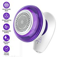Lint Remover Rechargeable Portable Fabric Shaver for Clothes Dual Protection Sweater Woolen Blanket Fuzz, Pills, Bobbles Electric Fabric Defuzzer with A Replaceable Stainless Steel Blade