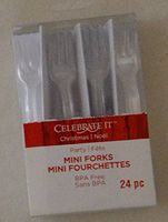 Clear Mini Forks - Package of 24