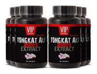 Sexual Enhance - TONGKAT ALI 200: 1 400 MG Extract - Longjack Powder - 6 Bottles 360 Capsules