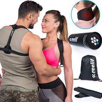 Posture Corrector for Women & Men - Neck Brace - Discreet Slim Under Clothes Back Brace for Upper Back Pain - Shoulder Straightener, Thoracic & Lumbar Support, 2 Wellness eBooks