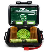 Zig Zag Organic Hemp King Size Rolling Paper (3 Packs), Airtight Travel Case, Quintessential Tips (2 Packs), Acrylic Grinder, 2 Storage Containers and Leaf Lock Gear Smell Proof Pouch