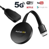 WiFi Display Dongle, Wireless Mirascreen 5G/2.4G Ultra HDMI Adapter 1080P TV Receiver Adapter,from Smartphone to TV for iOS/Android/Windows/Projector/TV/MAC Support DLNA Airplay Miracast