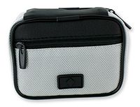 7 Day Sorter Pill Vitamin Medicine Weekly Travel Organizer Box in Zippered Case (Silver)