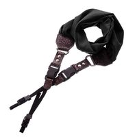FocusFoto Soft Vintage Fahion Photo Universal Camera Shoulder Neck Strap Scarf Type Fabric Wide Belt For Nikon Canon Sony DSLR Black