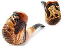 Fashion Handcrafted"Lion" - Tobacco Smoking Pipe of Pear Root Handcrafted & Pouch