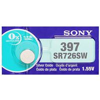 One (1) X Sony 397 SR726SW Silver Oxide Watch Battery 1.55v Blister Packed