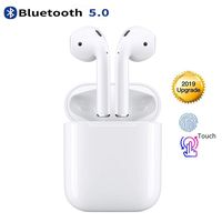 Bluetooth 5.0 Wireless Earbuds Noise Canceling Sports Bluetooth Headphones with Charging Case IPX5 Waterproof Stereo Earphones in-Ear Built-in HD Mic Headsets for iPhone Android Apple Airpods