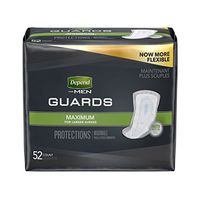 Depend Incontinence Guards for Men, Maximum Absorbency, 52 count