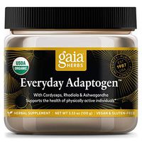 Gaia Herbs Everyday Adaptogen (Formerly Energy Thrive) Mushroom & Herb Powder, Energy Support, Cordyceps, Rhodiola, Ashwagandha, Shiitake Mushroom, Daily Herbal Supplement, 3.53-Ounce