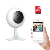 IMI Xiaomi Wireless WiFi Baby Camera Monitor HD1080P/720P Indoor Security Home Surveillance Smart Webcam 2-Way Audio Night Vision Pre-installed 32G Card Motion Detection iOS,Android App-Baby Pet Elder